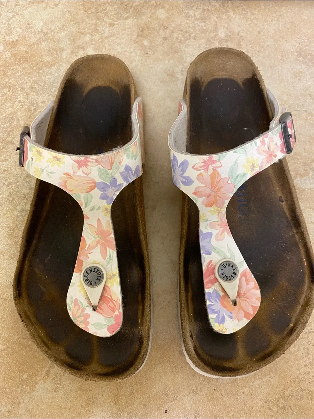 Birkenstock Floral Gizeh Sandals